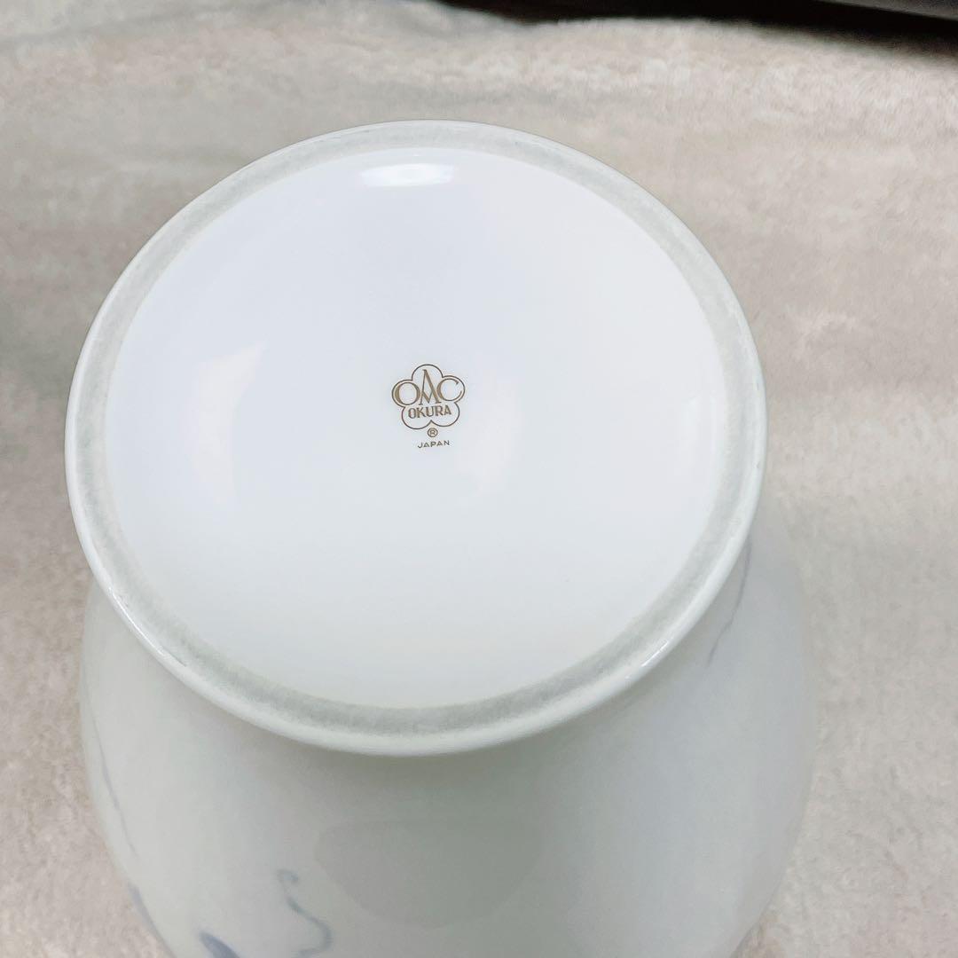 ＊美品＊ 大倉陶園 花瓶 壺 葡萄 花器 フラワーベース ぶどう柄