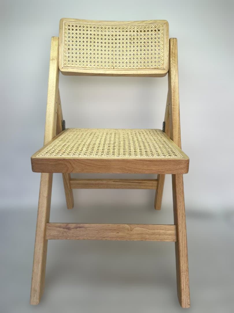 ラタンチェア 折り畳みチェア デスクチェア ラタン椅子　12c187