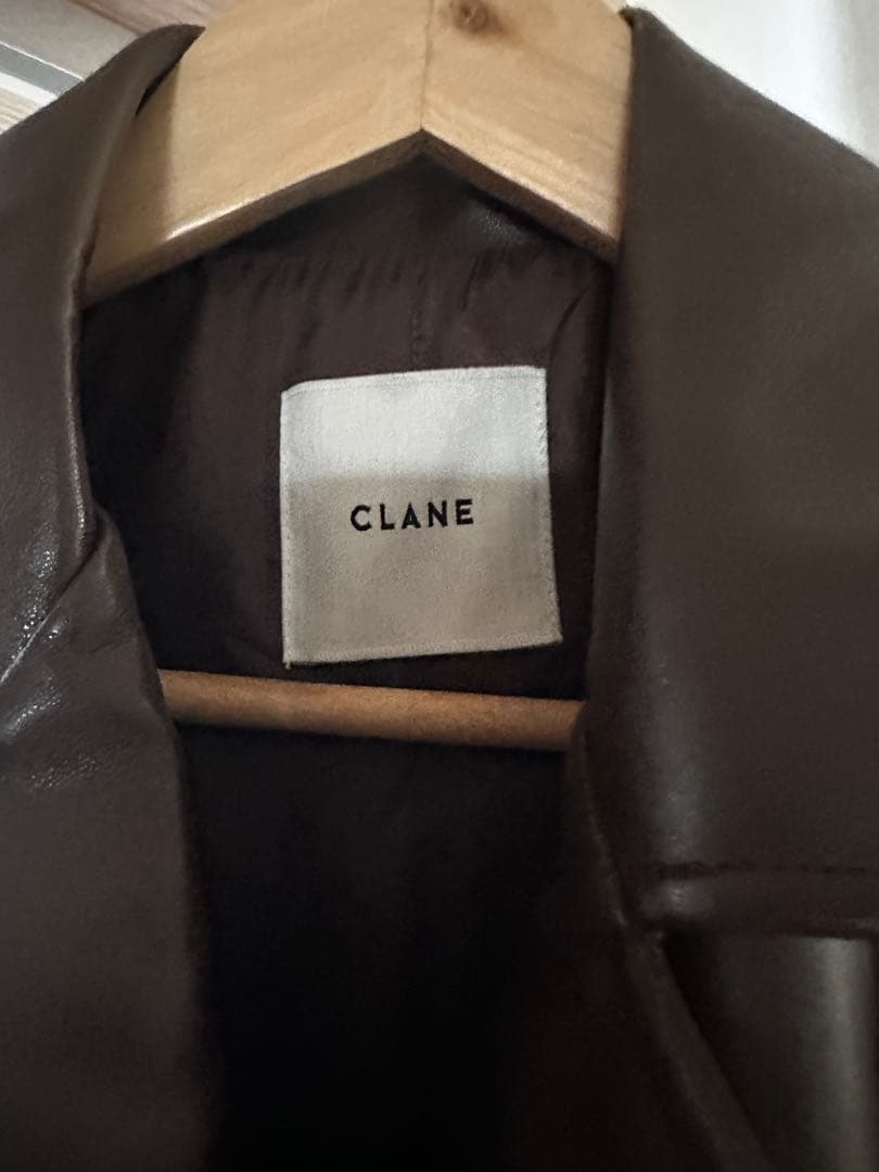 ジャケット・アウター clane leather switching over jacket