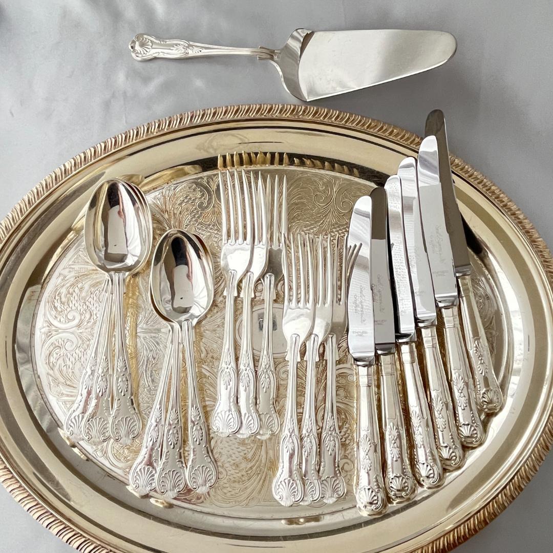 【Smith Seymour】キングスパターンのデザートセット 6名用19本組