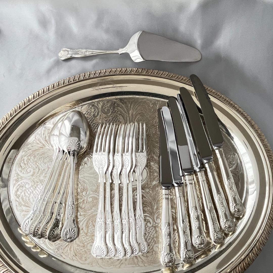 【Smith Seymour】キングスパターンのデザートセット 6名用19本組