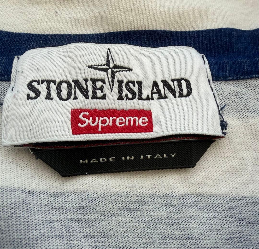 K*.様 Supreme × STONE  1/4 ZIP ボーダー