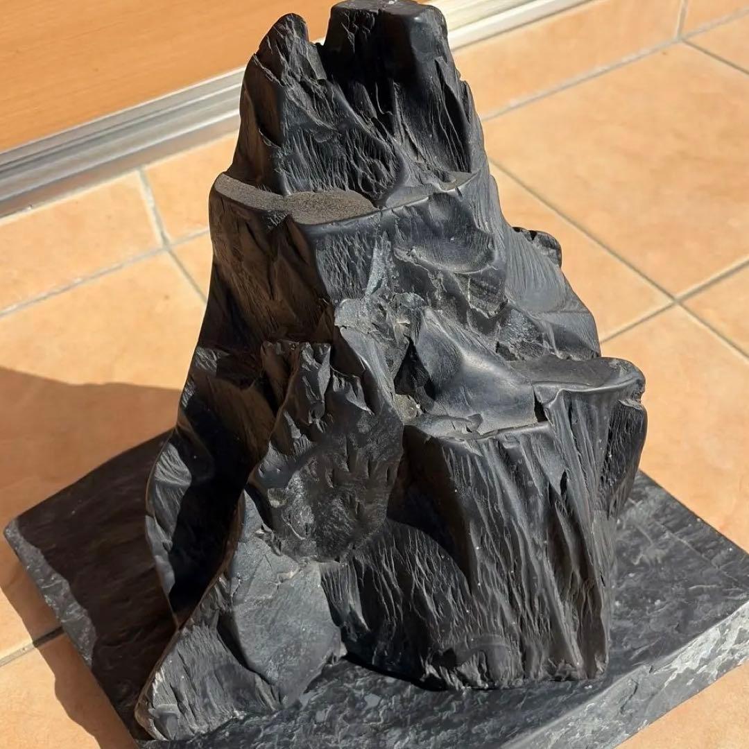 那智黒石　山型　水石 特大　盆栽