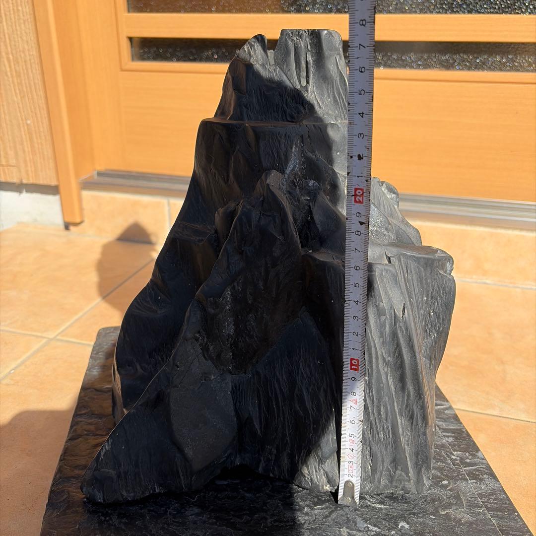 那智黒石　山型　水石 特大　盆栽