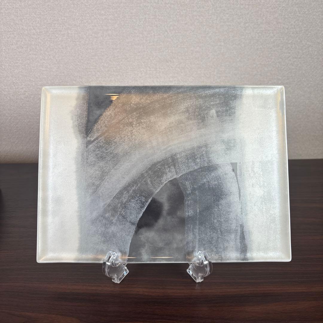 【未使用】ニッコー 「墨の瞬」コシノヒロコ 長角皿 4枚セット