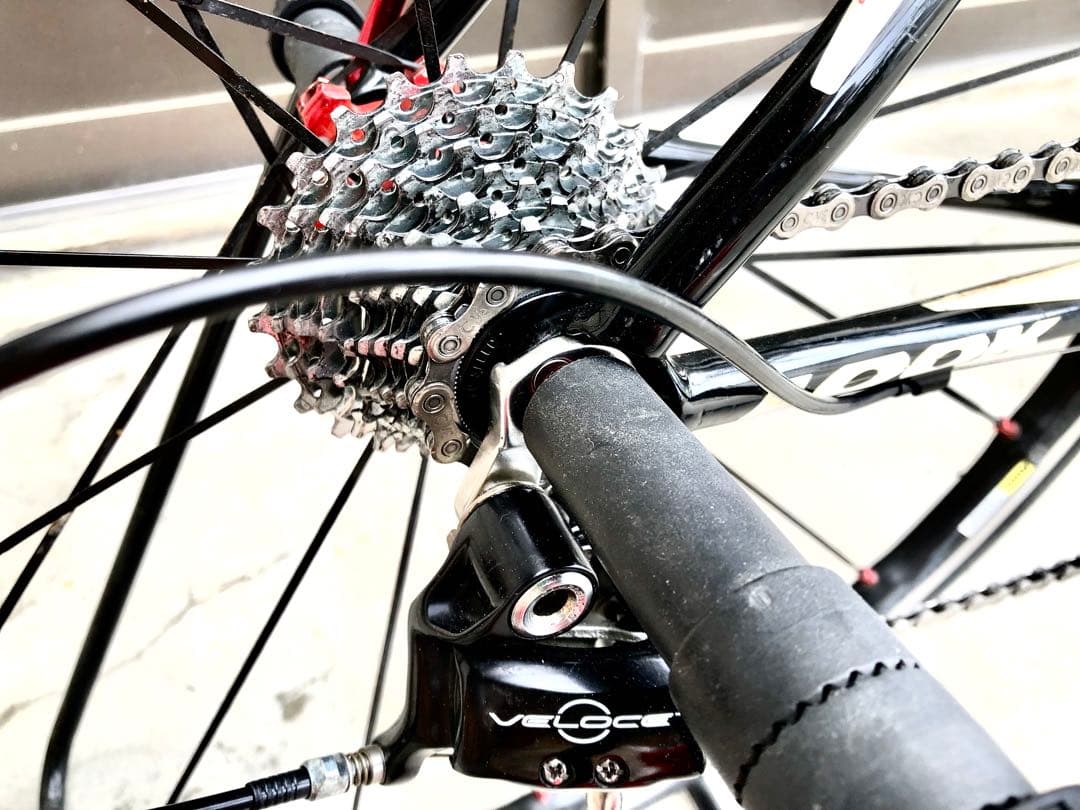 フルカーボン美品/全整備済LOOK/ルック555/新品カンパ・ヴェローチェ