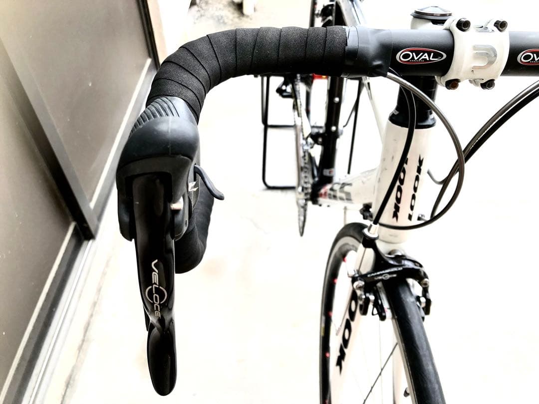 フルカーボン美品/全整備済LOOK/ルック555/新品カンパ・ヴェローチェ