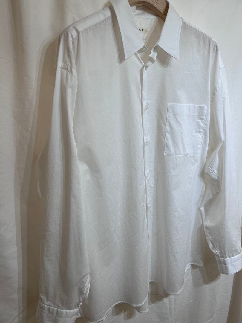 美品 FUJI 上質コットンツイル 白シャツ size5 日本製