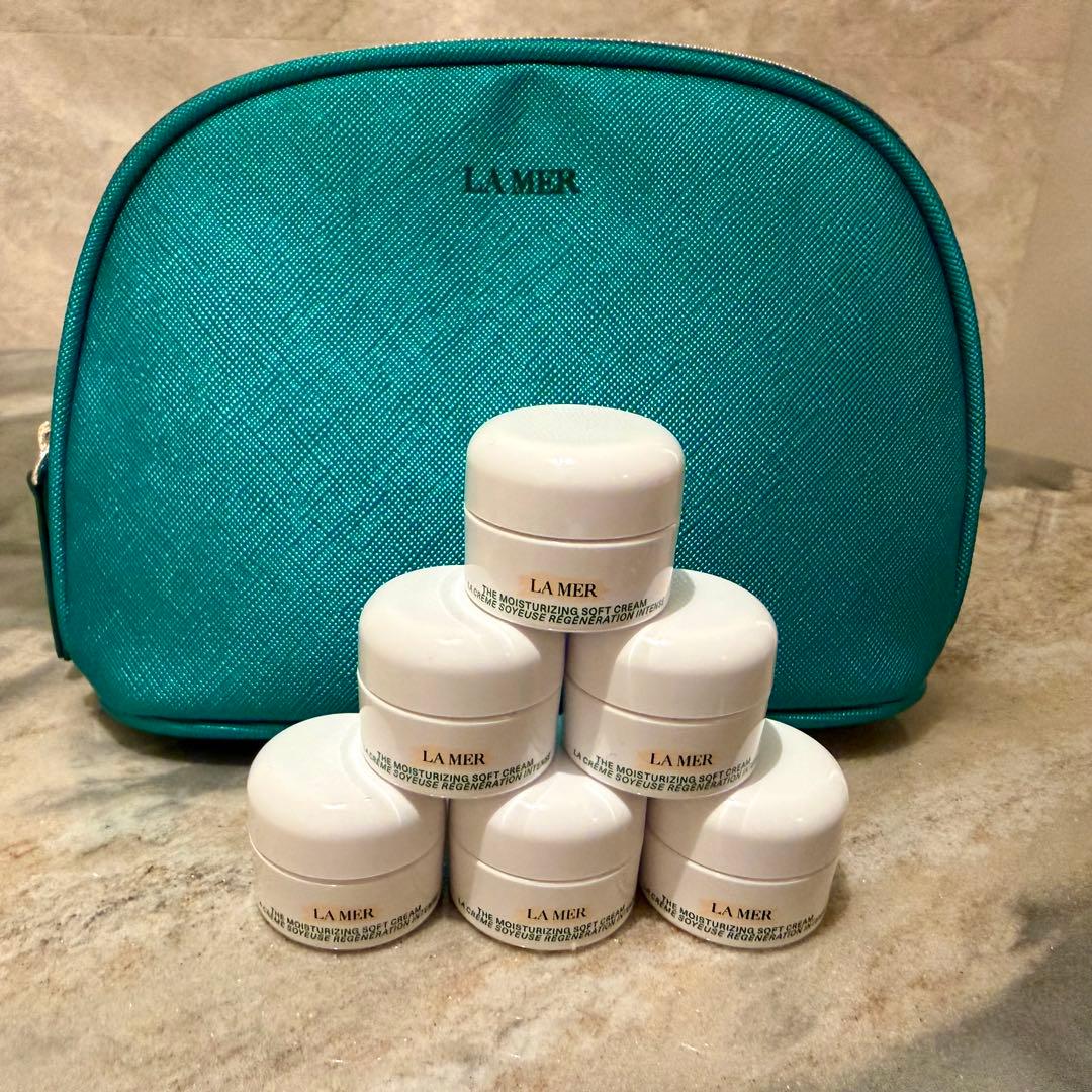 LA MER モイスチャライジング ソフト クリーム 3.5ml×6個ポーチ付き