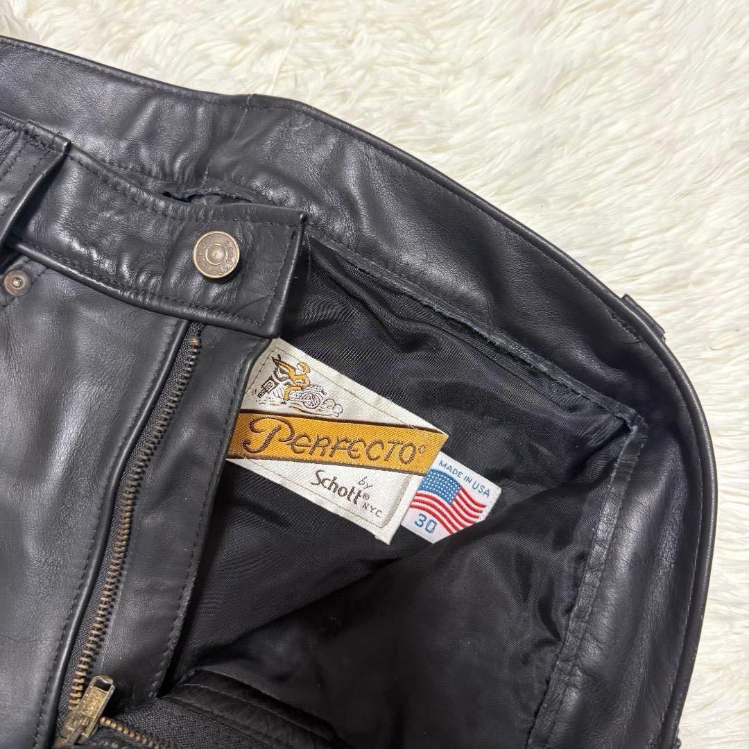 Takupoko様604✨ブーツカット Schott レザーパンツ ライダース