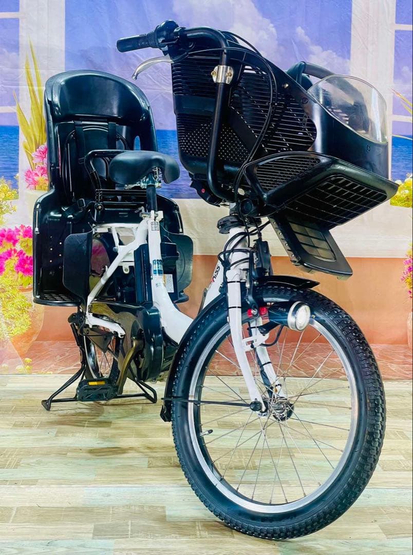 パスキス12AH⭐️人気モデル！ヤマハ子供乗せ電動アシスト自転車Y3280