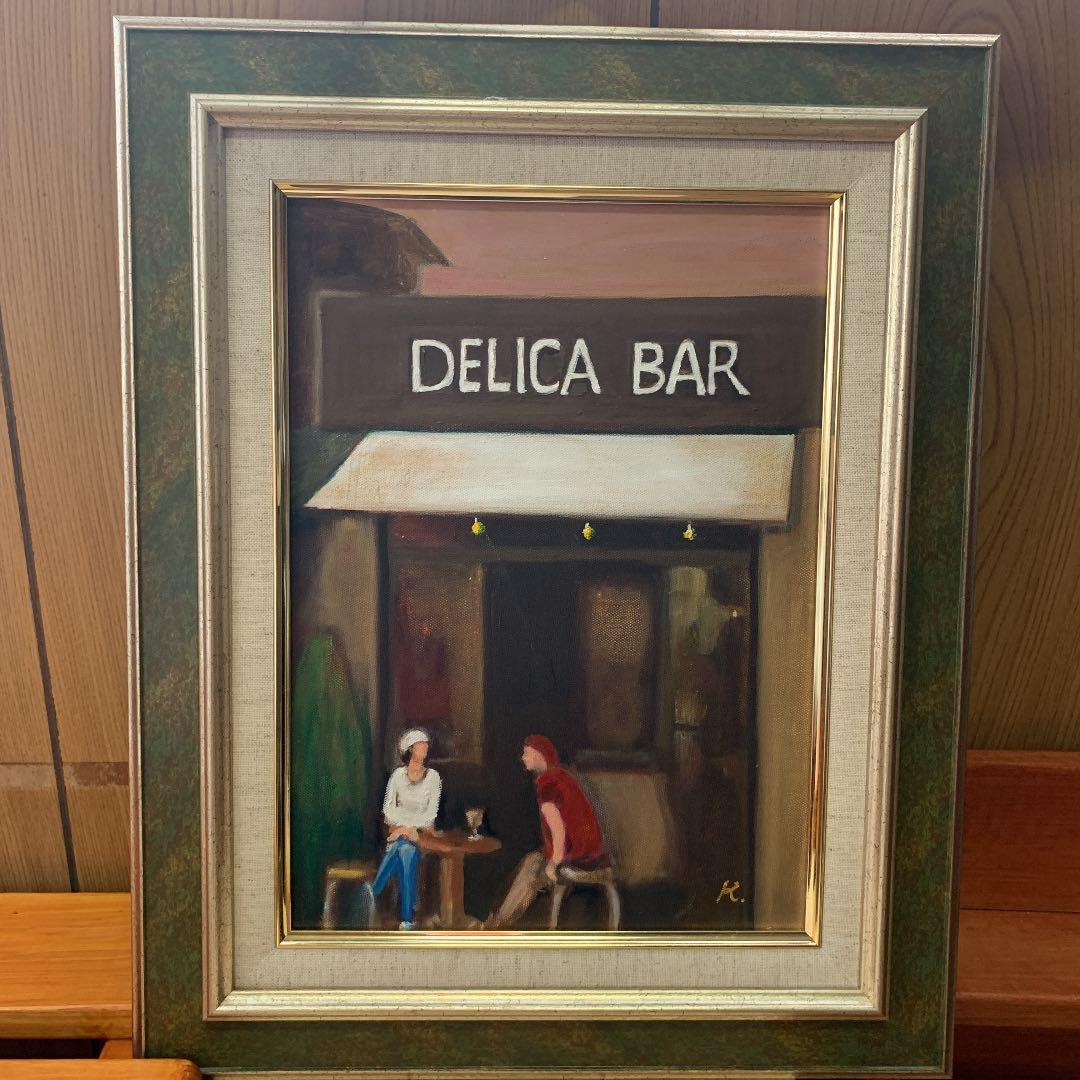 油彩　F4号　語らい