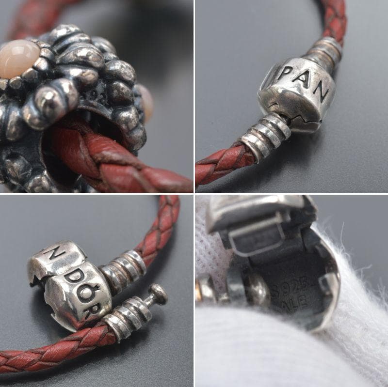 良品 PANDORA パンドラ SV ブレスレット S925刻印 袋付き