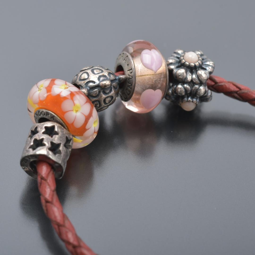 良品 PANDORA パンドラ SV ブレスレット S925刻印 袋付き