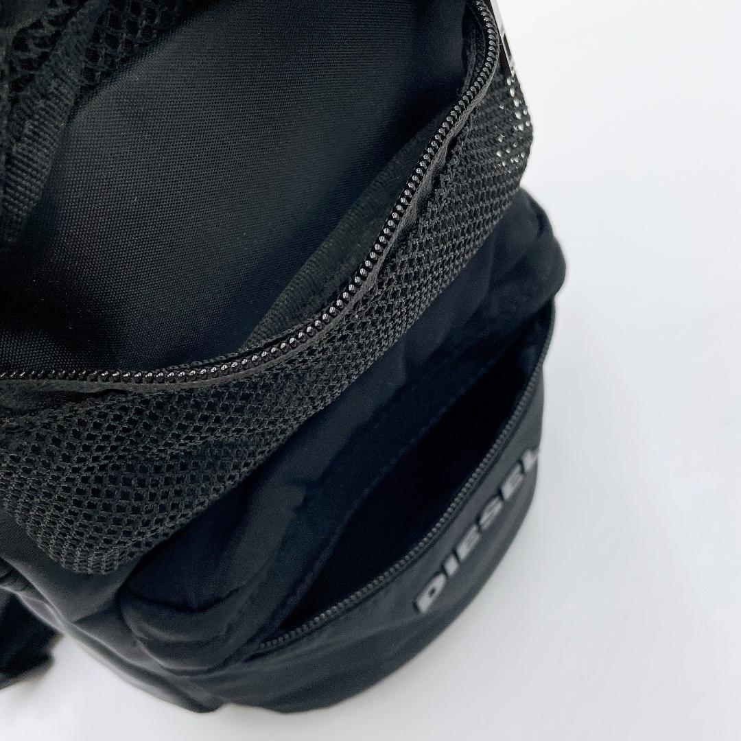 美品 DIESEL RUTENYO ボディバッグ ワンショルダーブラックf418