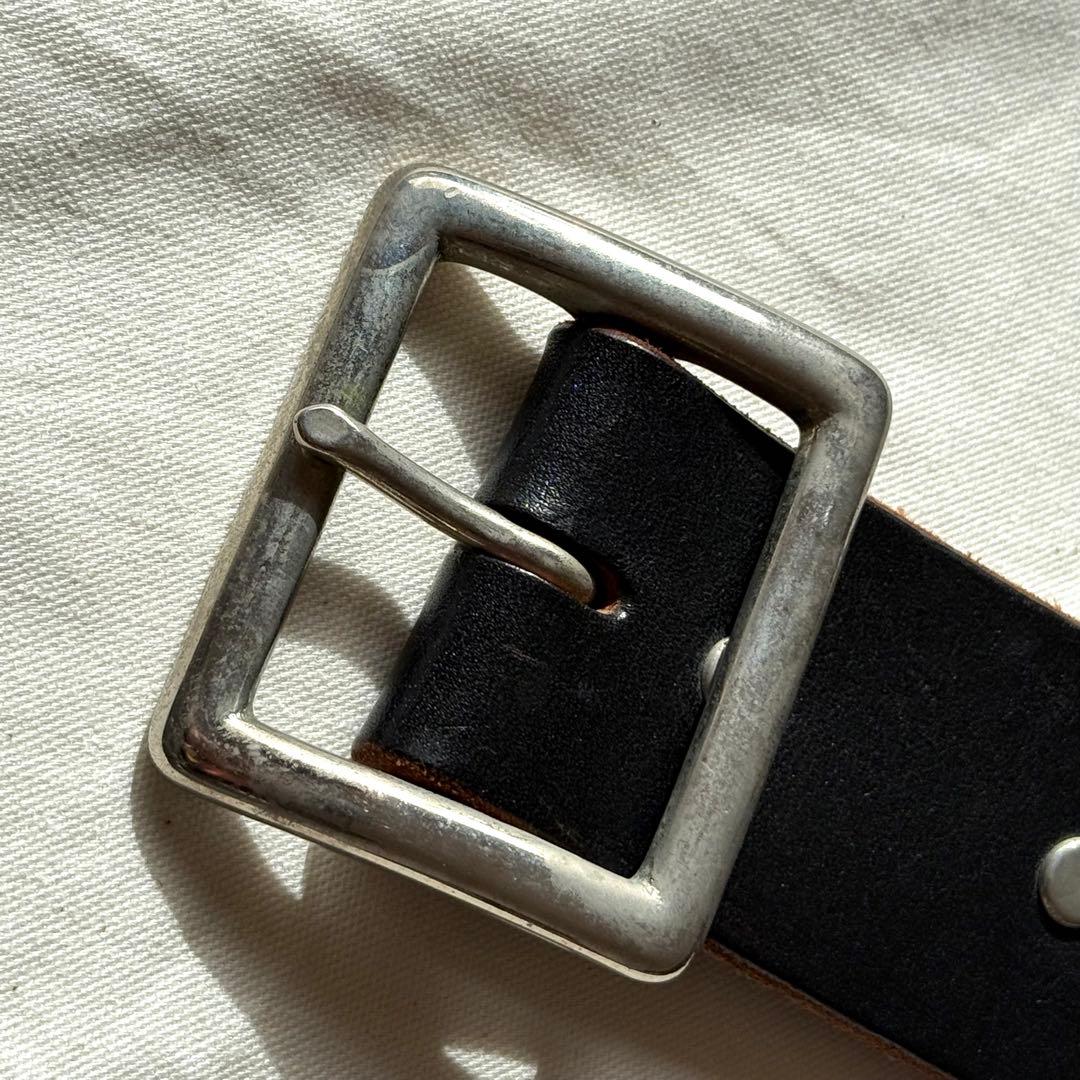 【34】美品 HTC レアPEACE 濃茶 スタッズベルト ターコイズ USA製