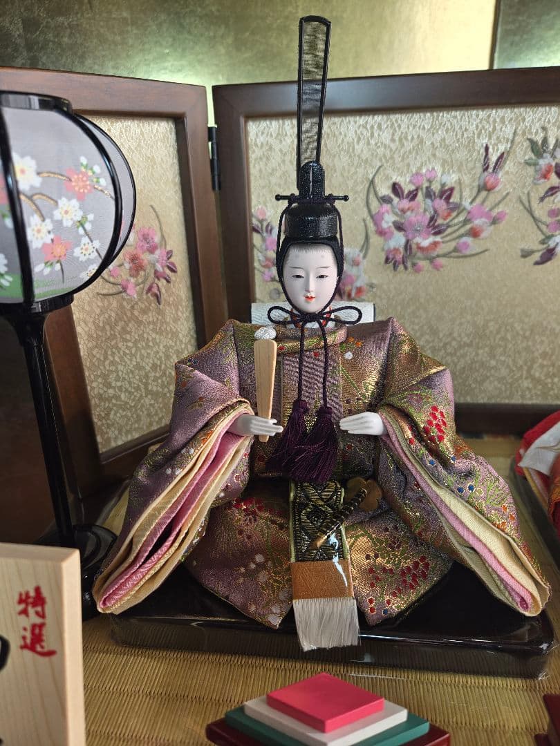 【一点限り】雛人形 収納飾り　3段 　D36