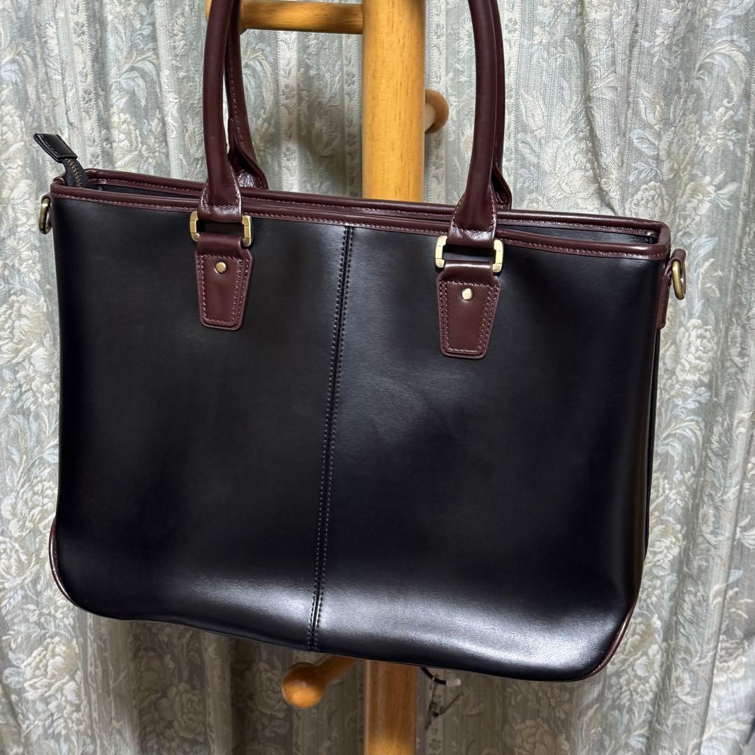 【美品】GOLDMEN ゴールドメン　本革　ビジネスバッグ　トートバッグ