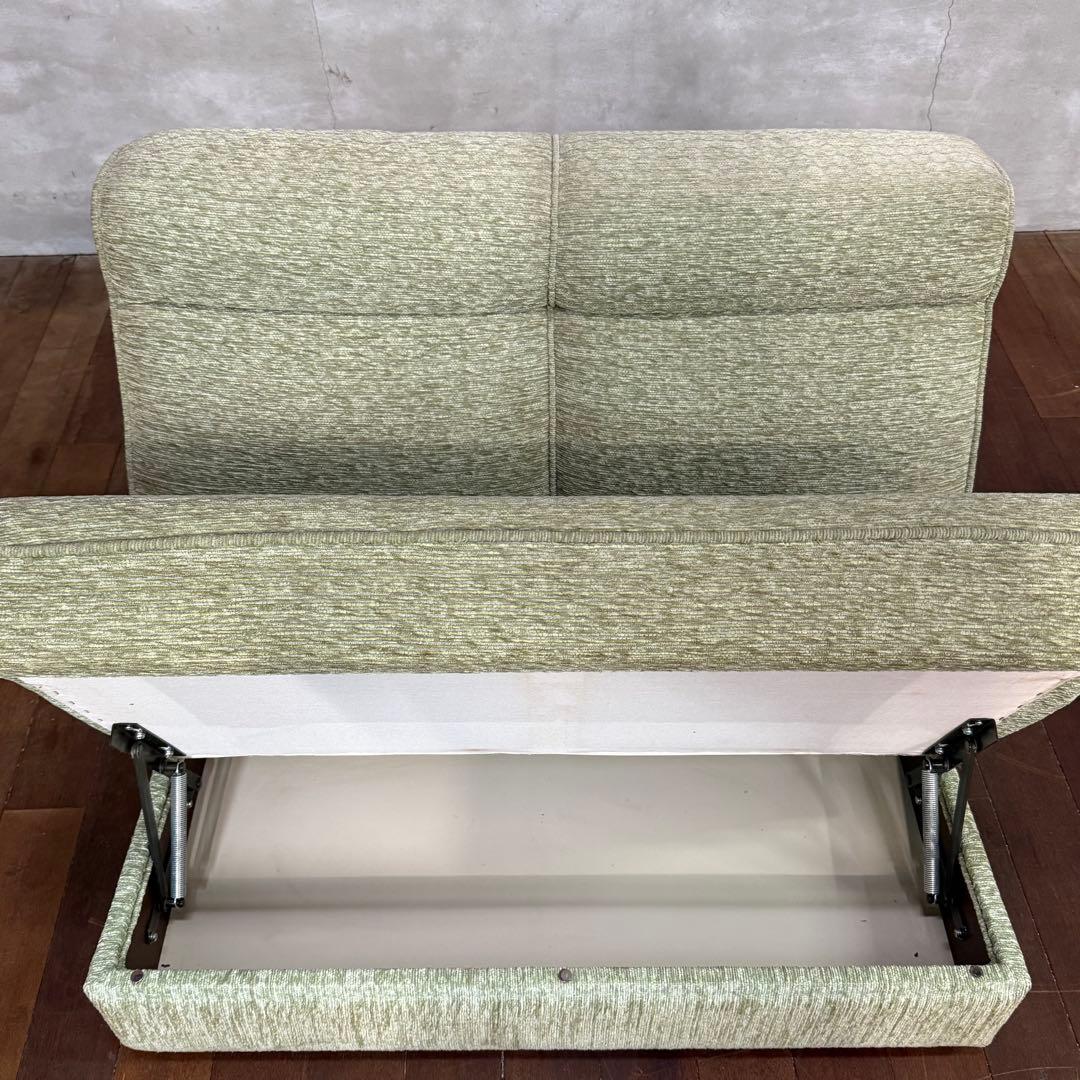 H15K42b オールドカリモク 2人掛けソファ