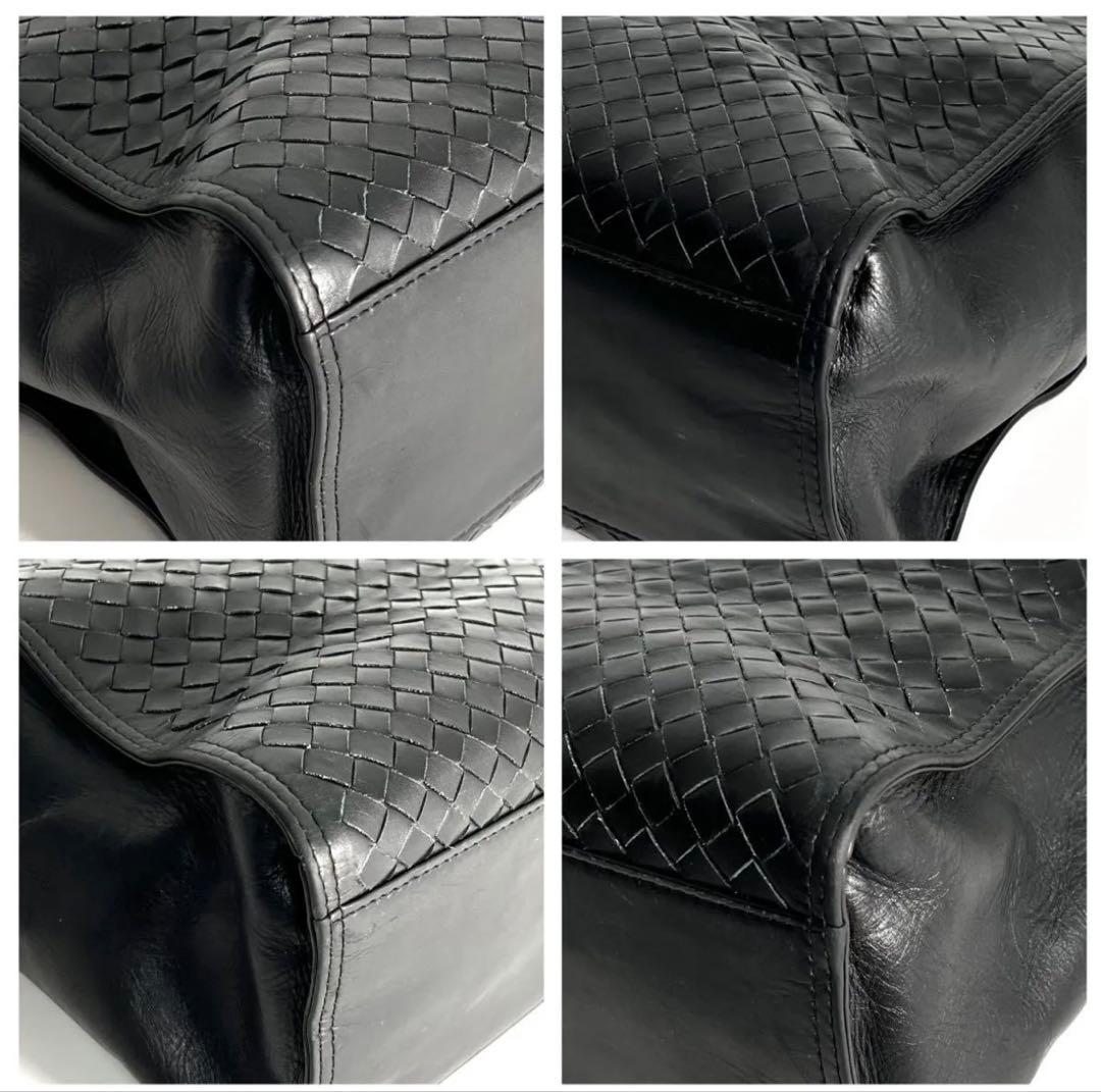 【美品】 Bottega Venetaトートバッグ オールレザー ブラック黒