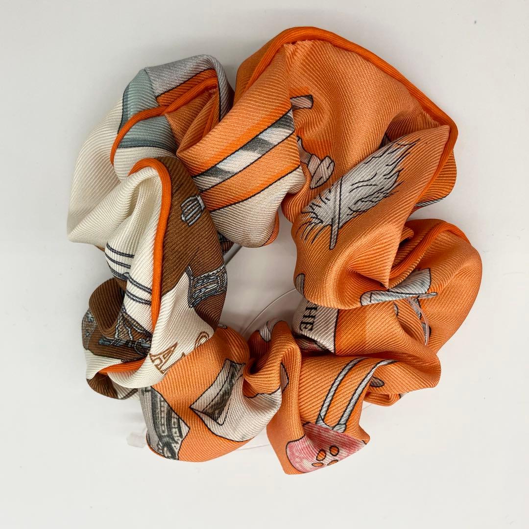 HERMES シュシュ オレンジ