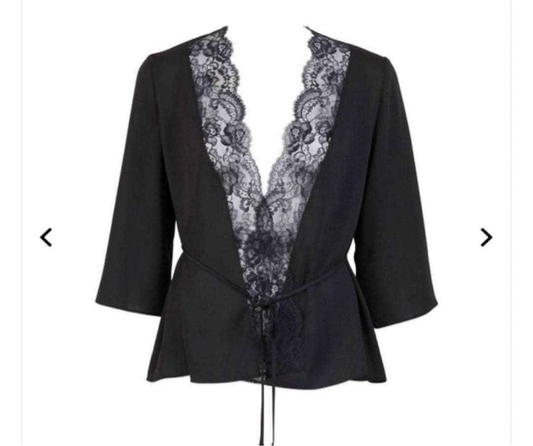 サルート/10 新品タグ付 ガウン＆スリップ 2点セット M黒