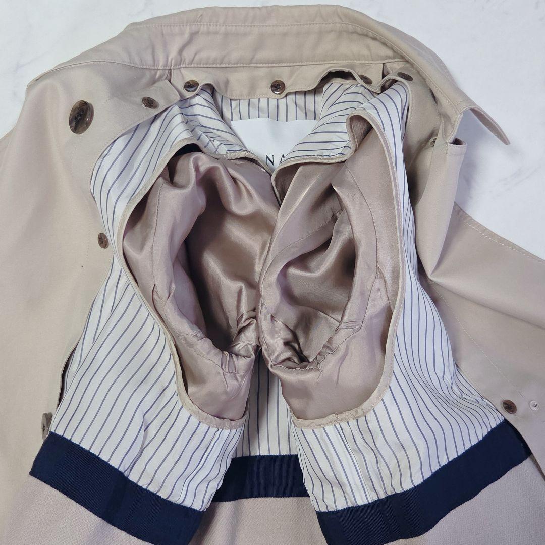 美品⭐️アナイ 撥水ギャバ トレンチコート 現行 ライナー付 ロング丈 ベージュ