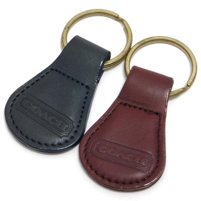 美品OLDCOACH オールドコーチ キーホルダー 2個セット ボルドー系 深緑