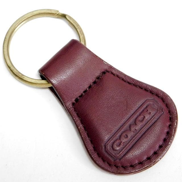 美品OLDCOACH オールドコーチ キーホルダー 2個セット ボルドー系 深緑