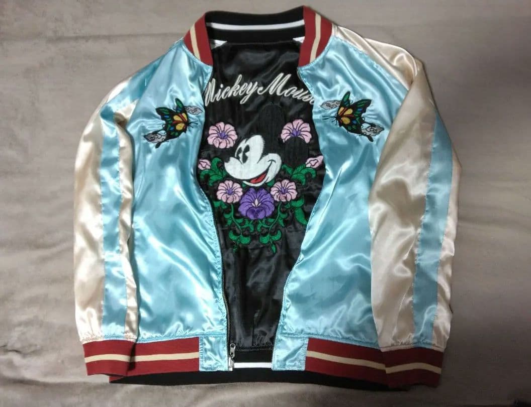 ジャケット・アウター Disney Mickey Reversible Vintage Sukajan