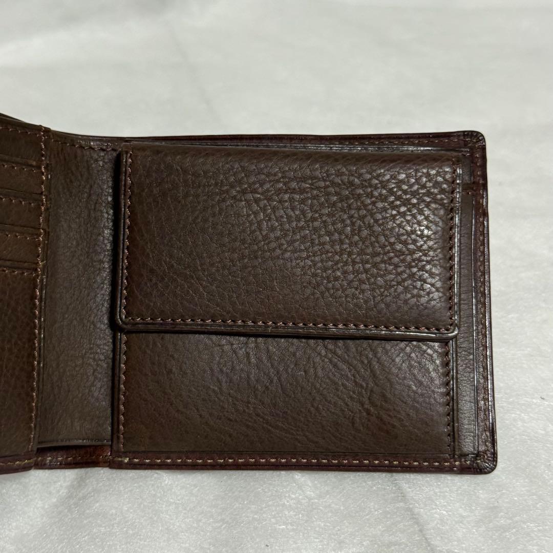 ⭐️極美品⭐️ココマイスター　二つ折り財布　ダークブラウン　メンズ　レザー