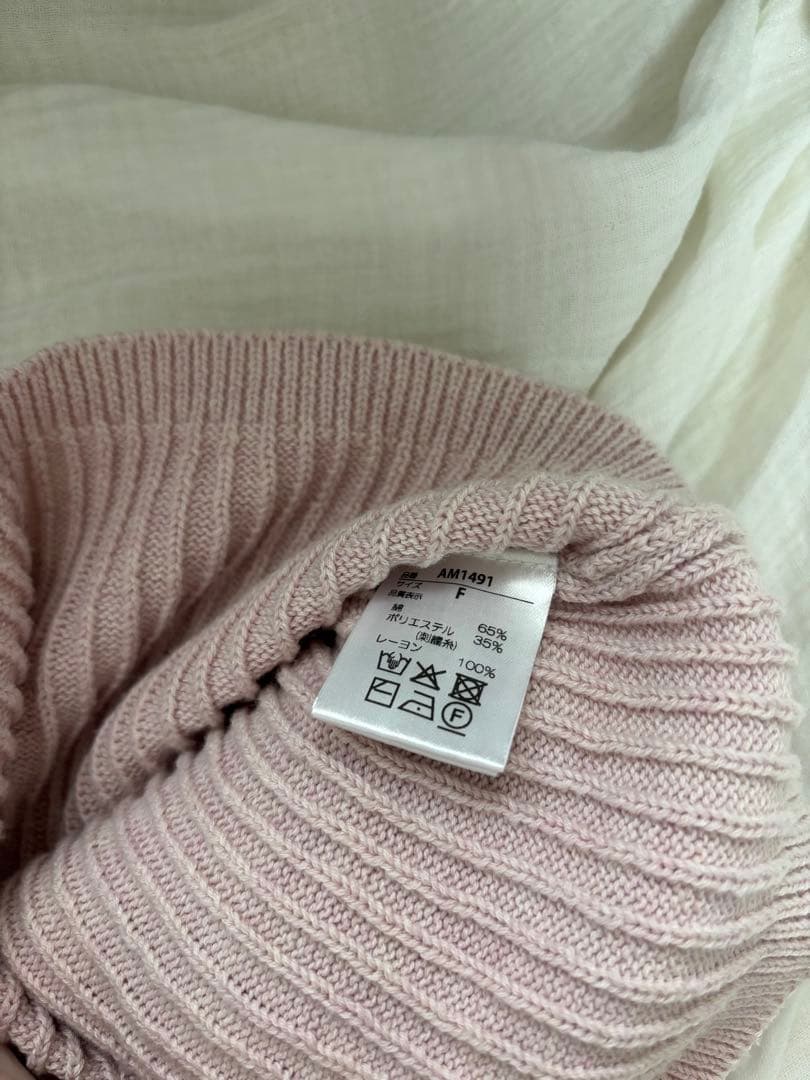 トップス ANDMARY lindsay logo tops pink