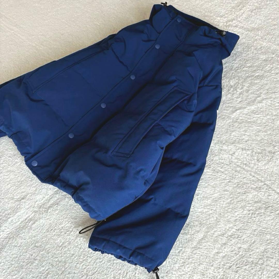 ダントン フード付き ダウンジャケット 撥水 Bshop 近年モデル 青