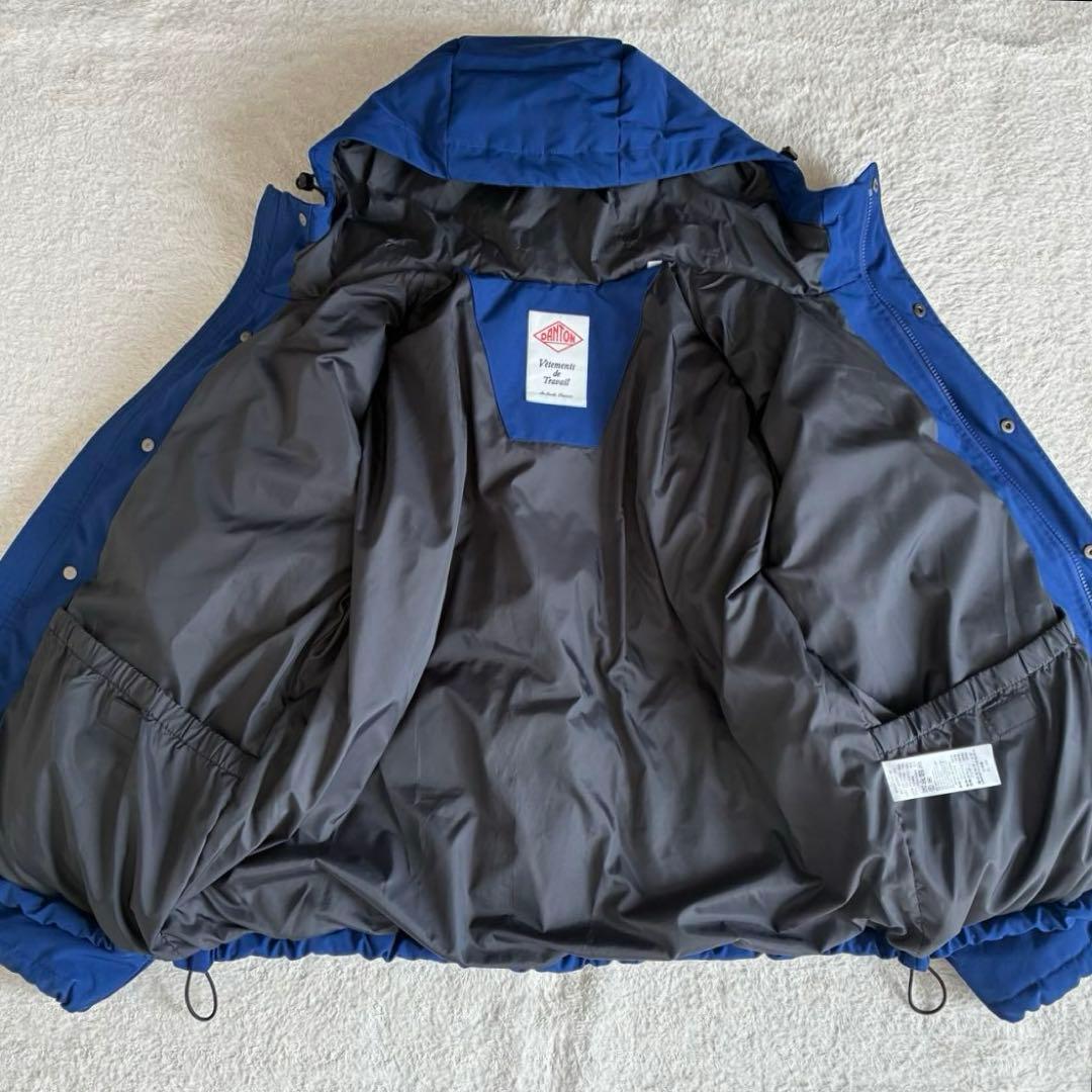 ダントン フード付き ダウンジャケット 撥水 Bshop 近年モデル 青