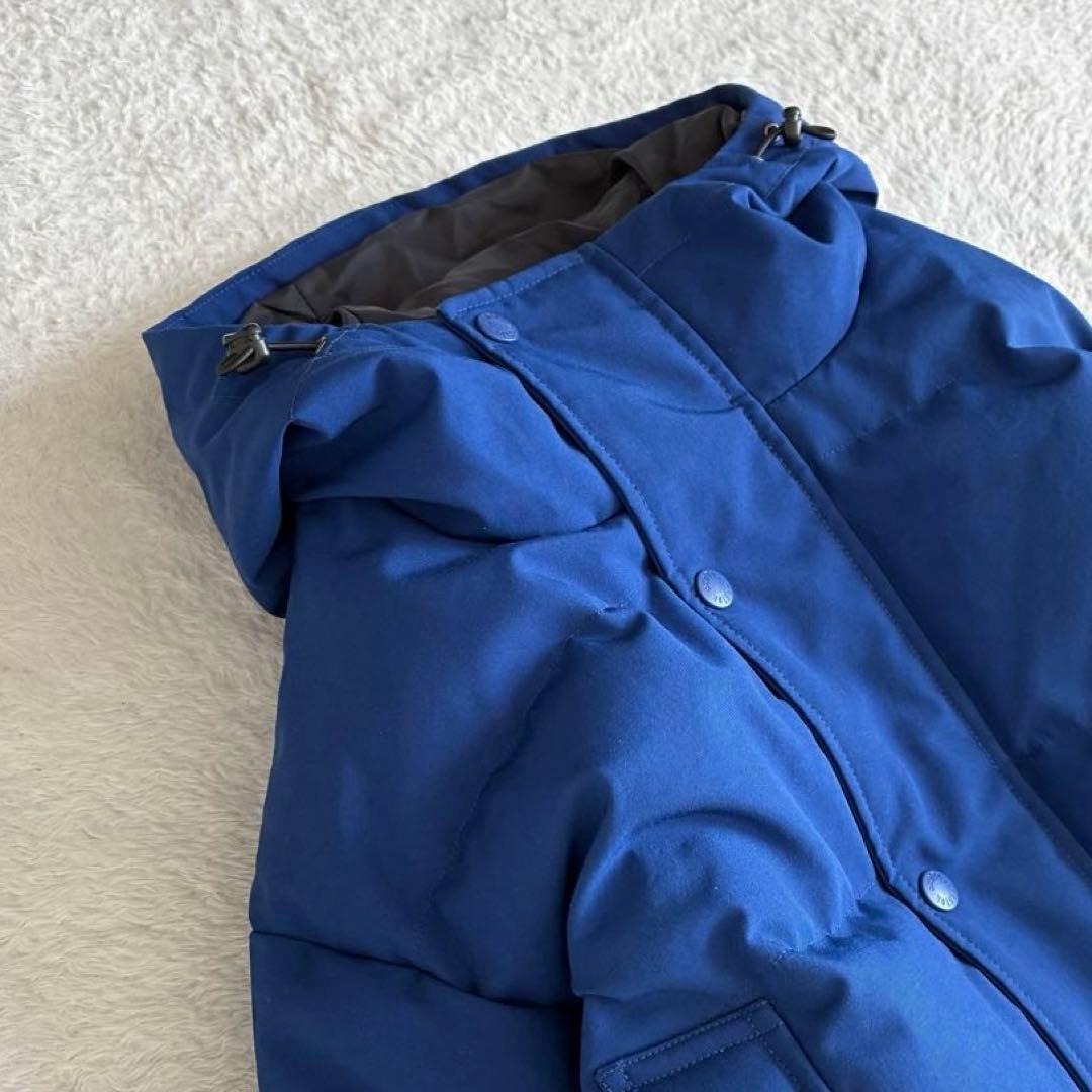 ダントン フード付き ダウンジャケット 撥水 Bshop 近年モデル 青