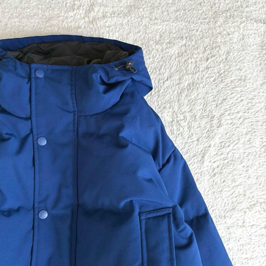 ダントン フード付き ダウンジャケット 撥水 Bshop 近年モデル 青