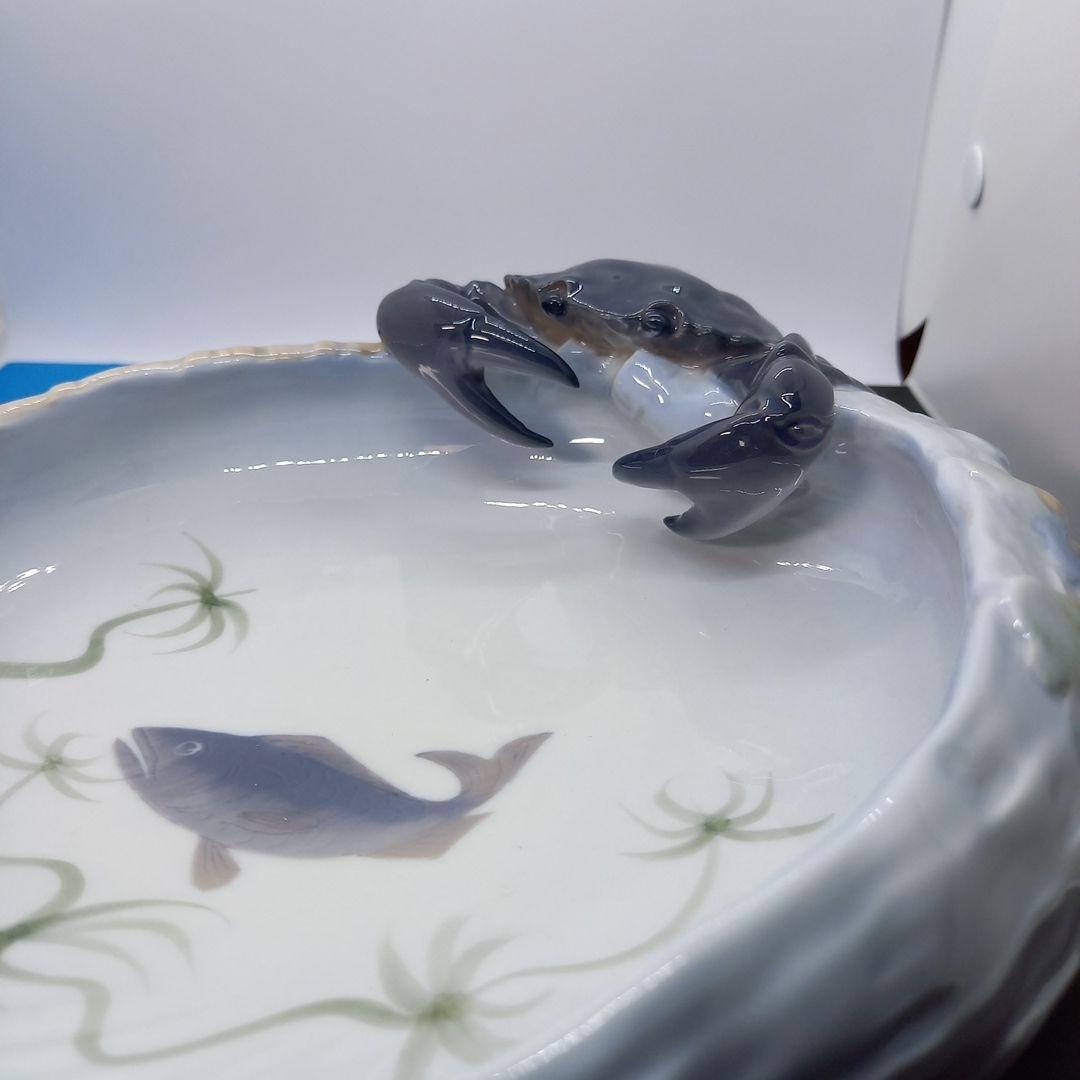 ロイヤルコペンハーゲン　蟹飾り付きシェル鉢 エリック.ニールセン　デザイン