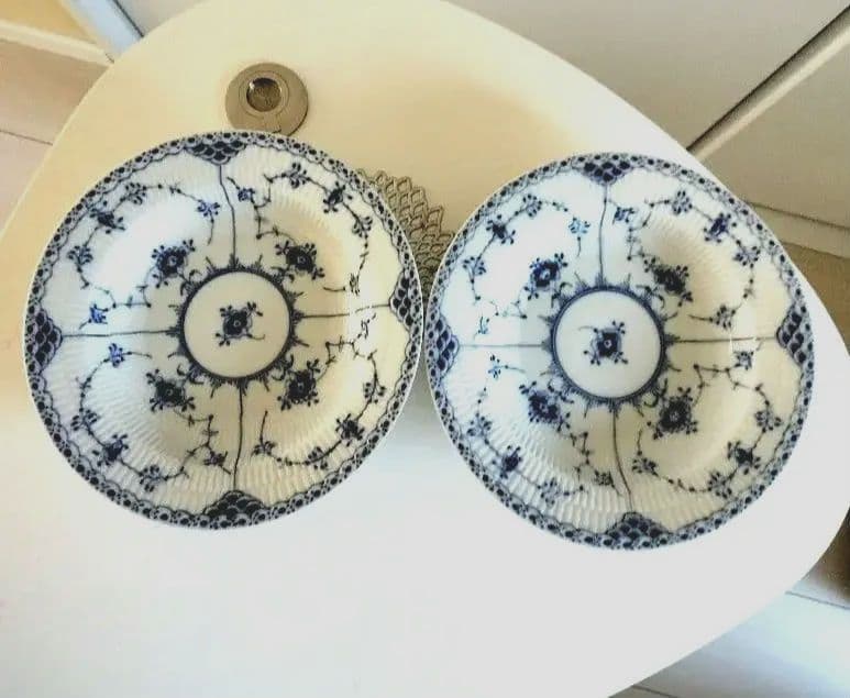 ロイヤルコペンハーゲン ブルーフルーテッド2枚セット