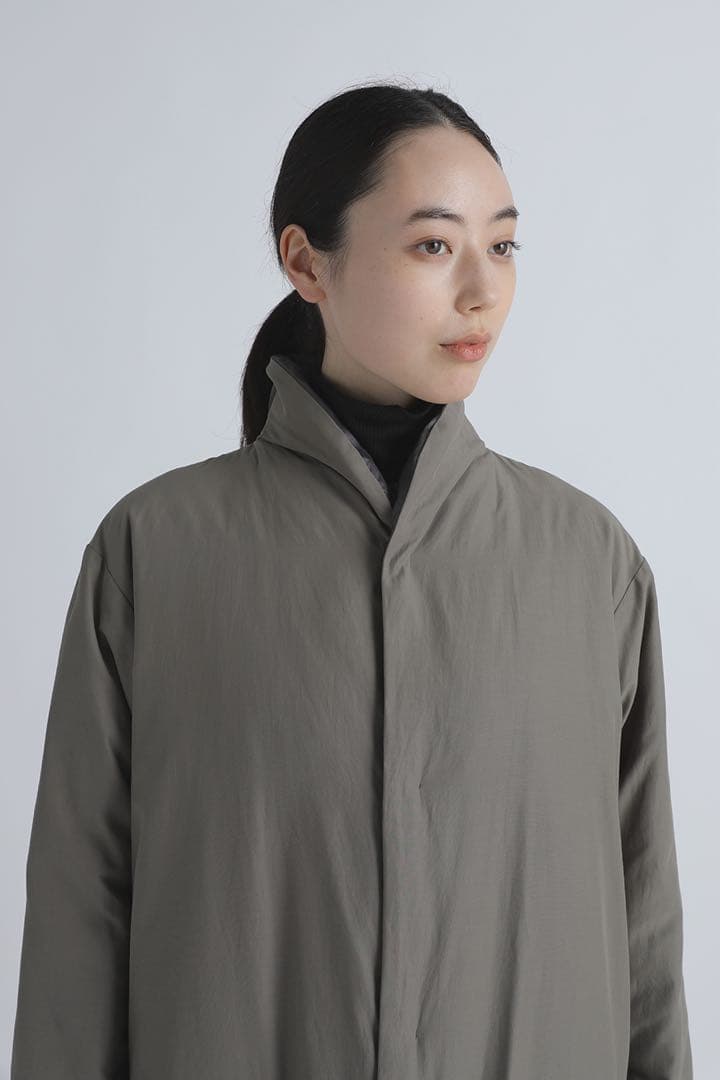 タグ付き新品　Plantation ノーカラーライトリバーダウンコート