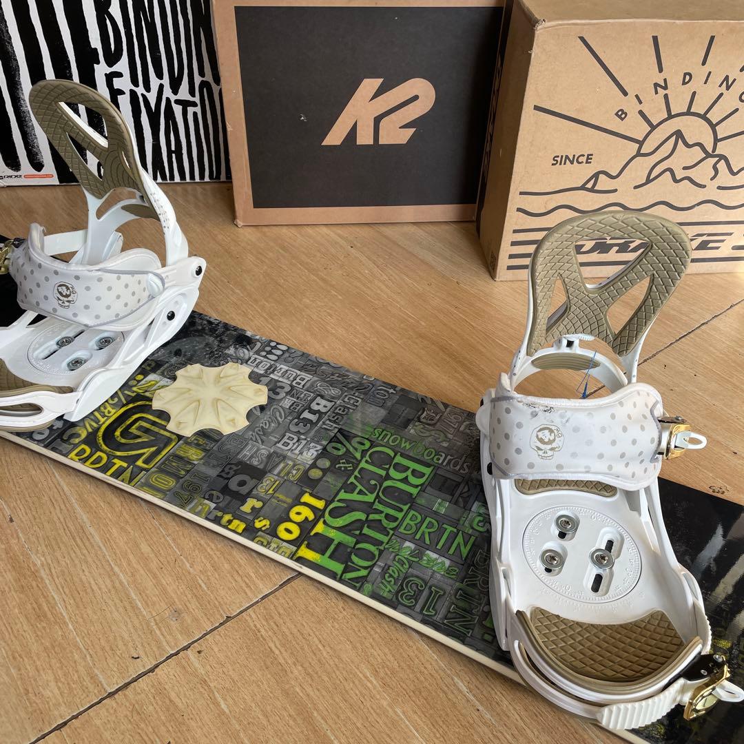 BURTON×B＆W　バートン　スノーボードセット　バインディング付