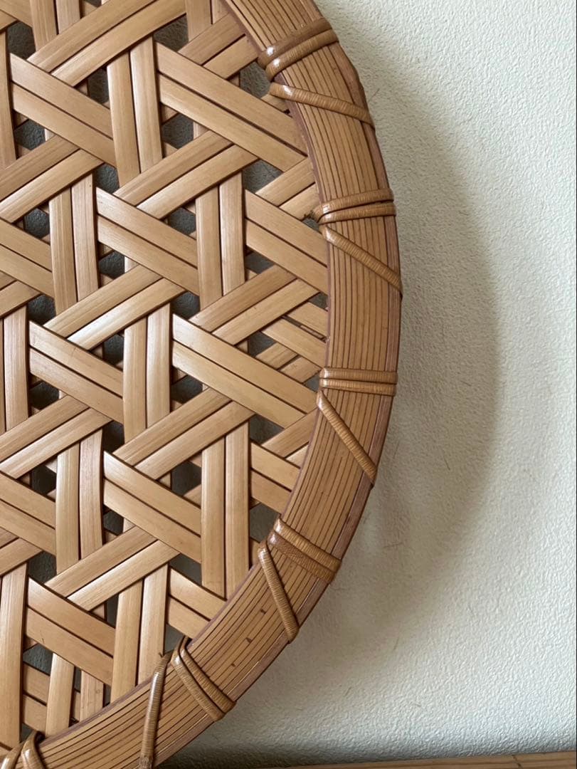 竹工芸閑　飯島正章さん　亀甲編み盛り皿