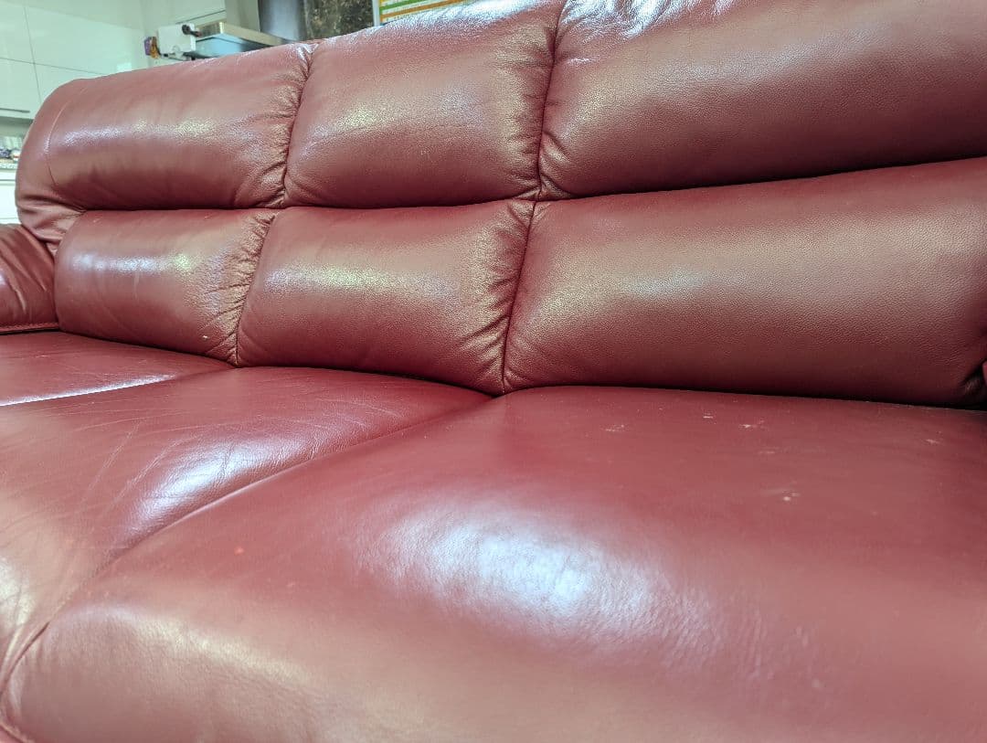 みちみち　ニトリ　ロゾ　ソファー　赤　レッド　中古　直接取引可（静岡県）