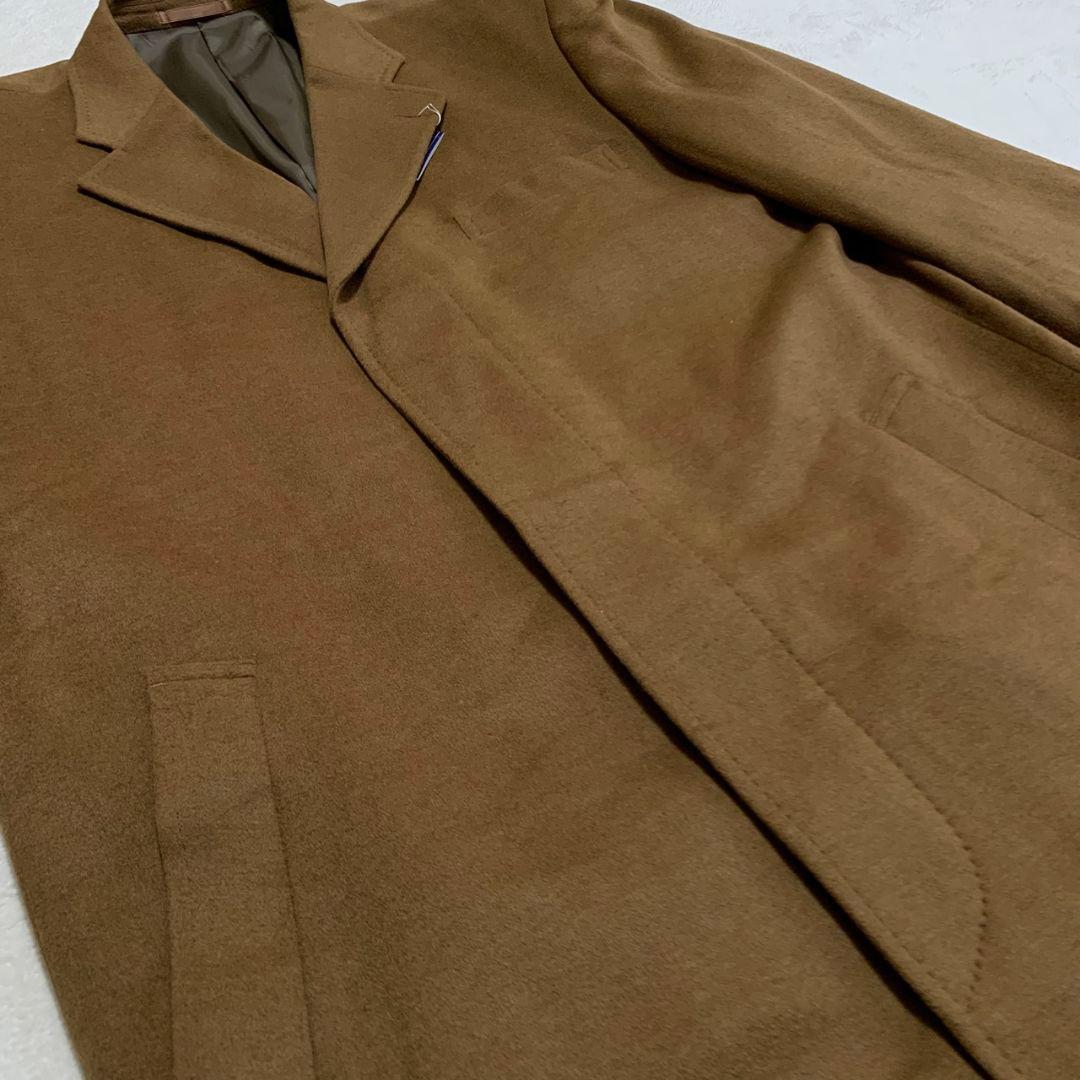 【未使用タグ付き】limousine チェスターコート カシミヤ100% XL
