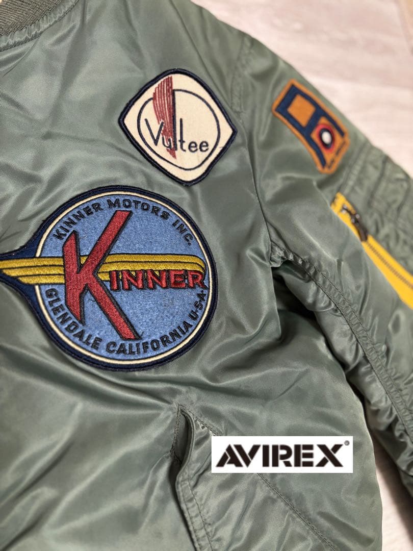 AVIREX MA-1 AVIATION CORP ワッペン フライトジャケット