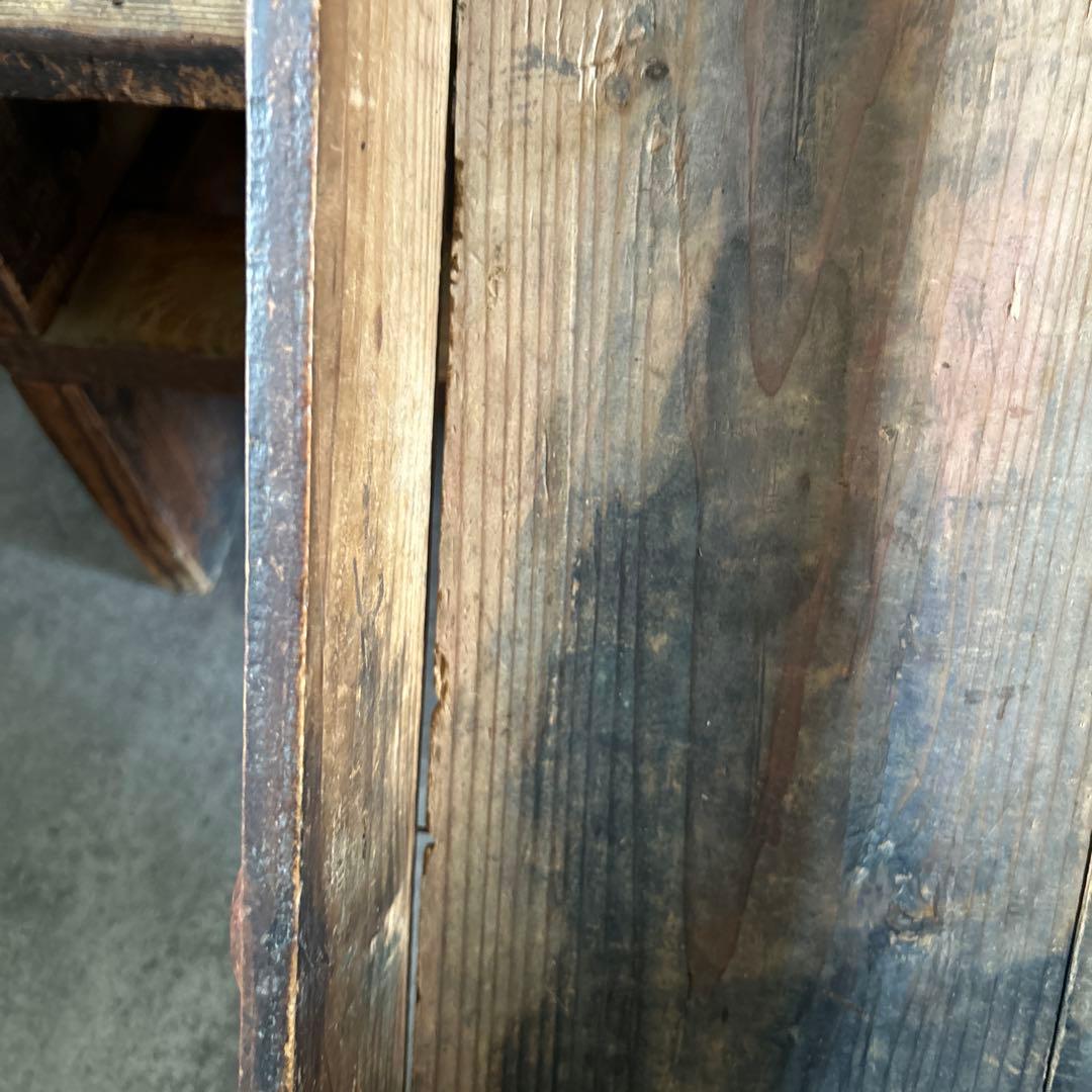 アンティーク　ちゃぶ台　時代物　引き出し付