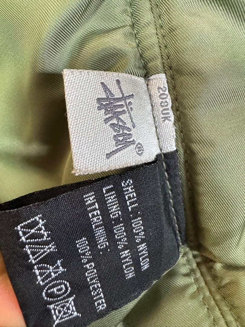 STUSSY ALPHA FRAGMENT MA-1 　２５周年モデル