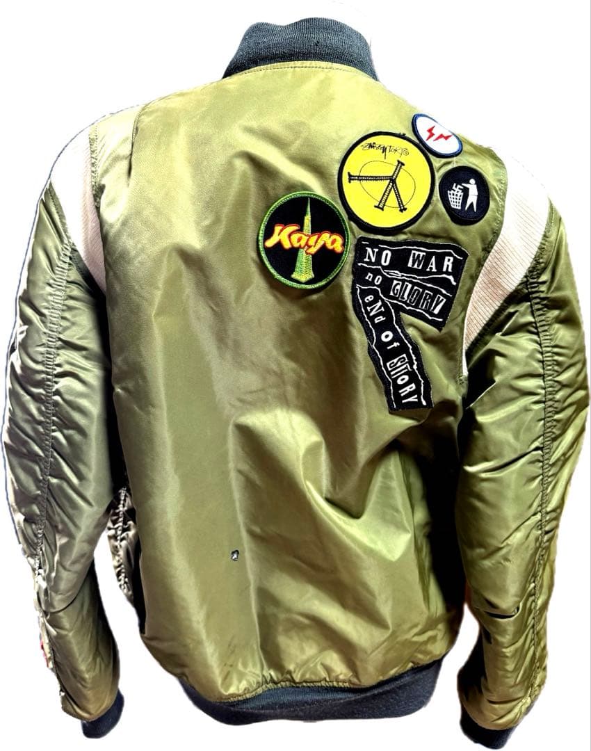 STUSSY ALPHA FRAGMENT MA-1 　２５周年モデル