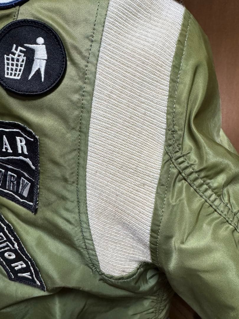 STUSSY ALPHA FRAGMENT MA-1 　２５周年モデル