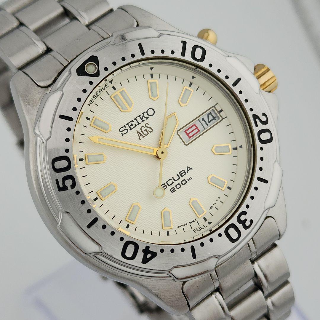 ​極美品・二次電池交換済】SEIKOセイコー スキューバ キネティック