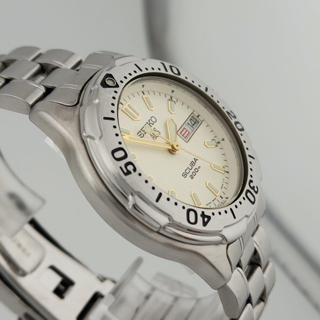 ​極美品・二次電池交換済】SEIKOセイコー スキューバ キネティック